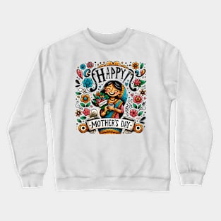 Colorful Mother's Day Celebration - Floral and Vibrant Crewneck Sweatshirt